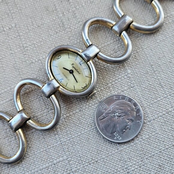 Vintage Majestime Wristwatch Manual Winding 17 Jewels Gold Tone Analog Watch - Picture 12 of 12